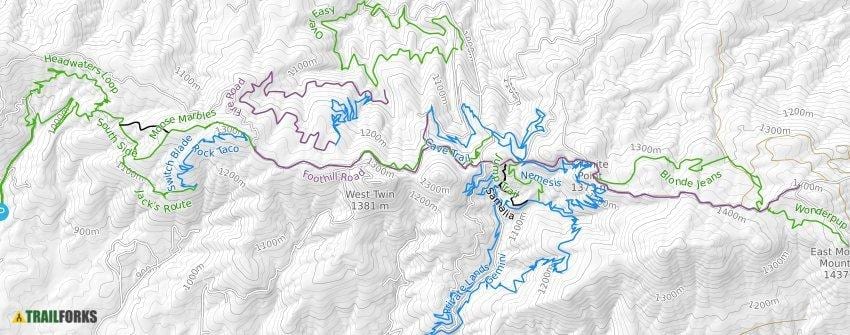 ਨਕਸ਼ਾ ਮਾਸਕੋ ਦੇ ਪਹਾੜ trail