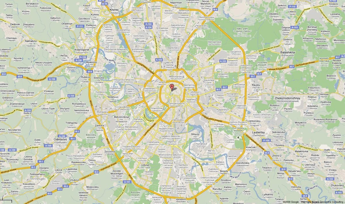 Moskva ਹਾਈਵੇ ਨਕਸ਼ਾ