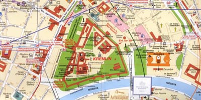Moscow city center ਦਾ ਨਕਸ਼ਾ