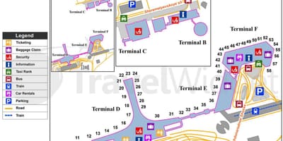 ਮਾਸਕੋ Sheremetyevo ਹਵਾਈ ਅੱਡੇ ਦਾ ਨਕਸ਼ਾ